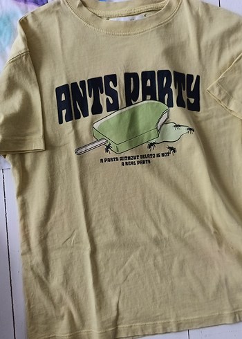 Zara Sarı Beyaz B çocuk Tişört