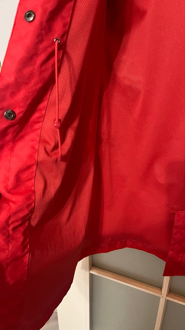 Tchibo,Kırmızı  Midi Yağmurluk - Görsel 4