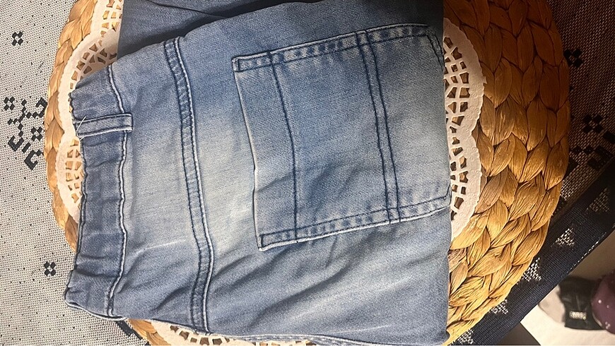 10 Yaş Beden mavi Renk Panço pantolon