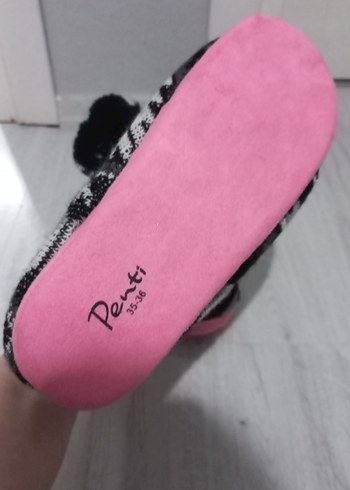 Kızlar için Bohem Örgü Sıcak Terlik - Görsel 3