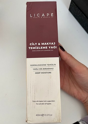 Licape Cilt & Makyaj Temizleme Yağı 400 ml
