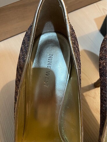 40 Beden Nine west simli platform topuklu ayakkabı