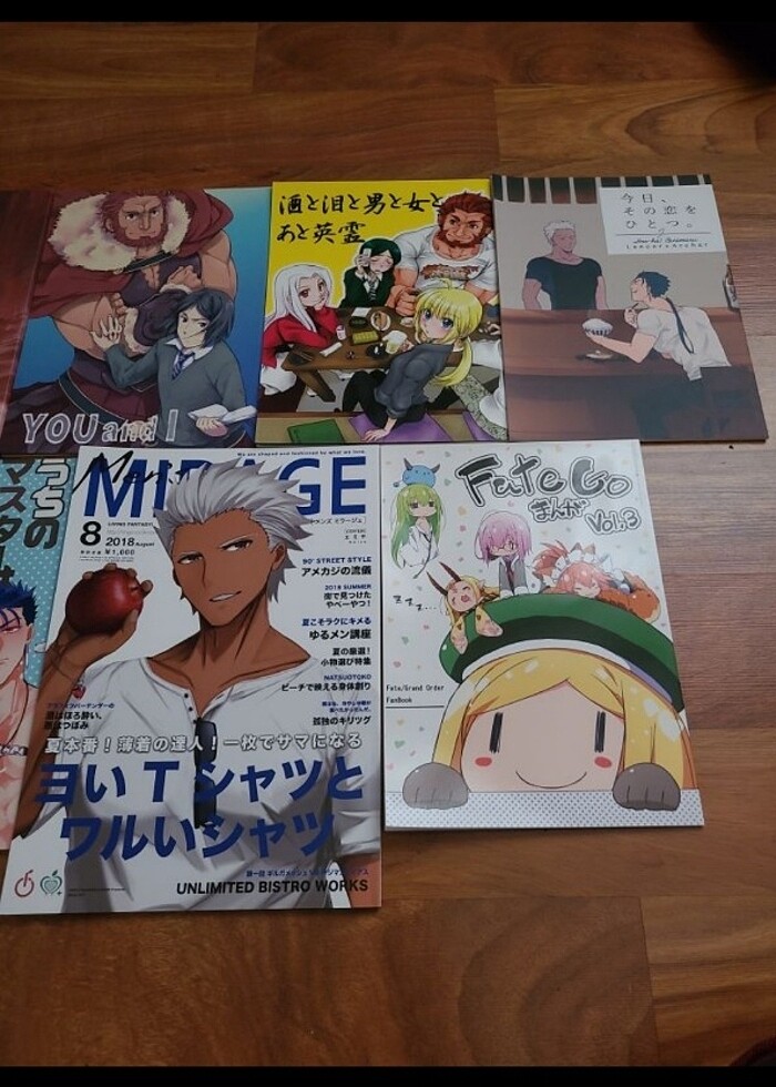 Fate serisi Japonca dergi yaoi anime  - Görsel 4