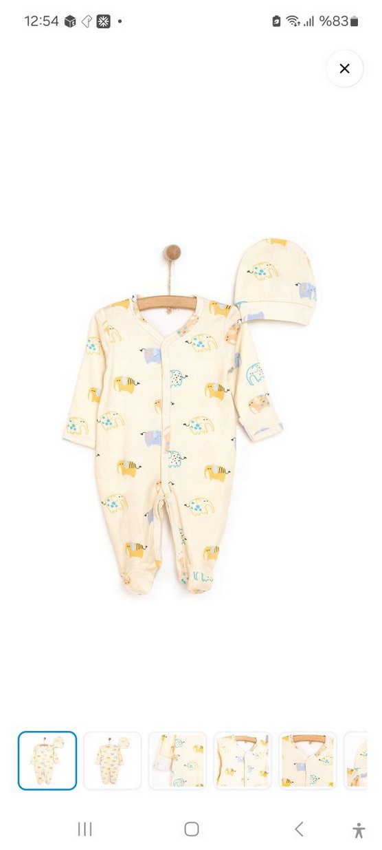 Mavi Bebek Kadife Tulum, Uzun Kollu, Düğmeli - Görsel 4