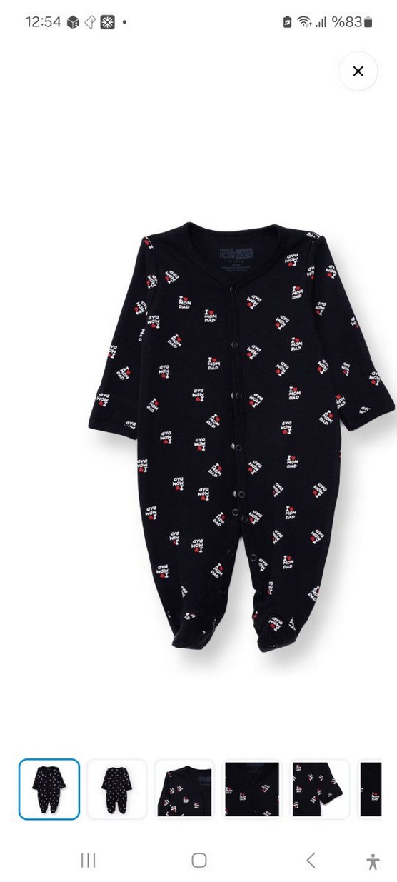 Mavi Bebek Kadife Tulum, Uzun Kollu, Düğmeli - Görsel 2