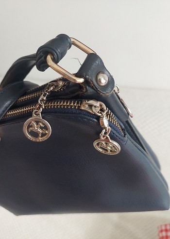 Lacivert Deri Kadın Çanta - Görsel 2