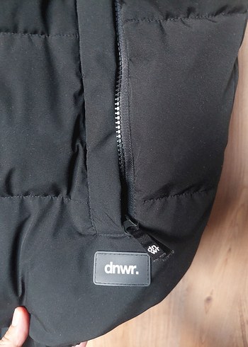 Siyah Kapüşonlu Fermuarlı erkek Yelek - Görsel 2