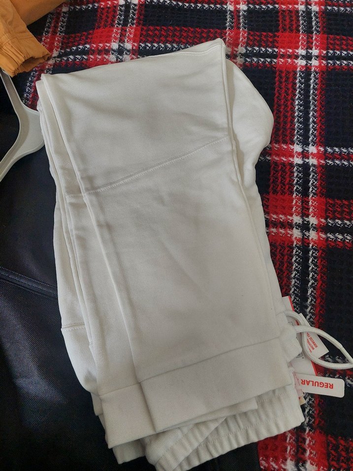 Erkek Beyaz Rahat Kesim Eşofman - Görsel 2