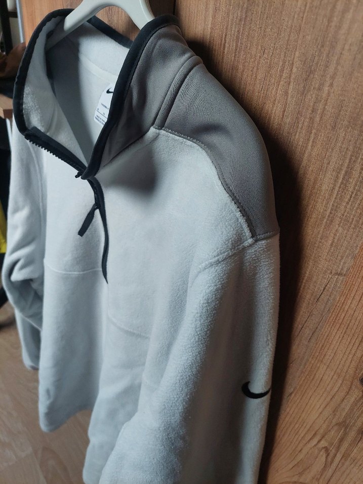 Gri Nike Fermuarlı Erkek Polar Sweatshirt - Görsel 3