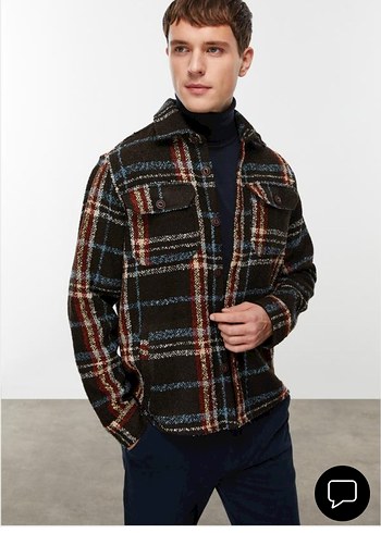 Mudo Düğmeli Ekose erkek Yün  Ceket - Görsel 2