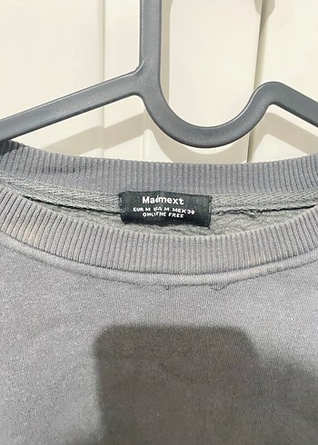Addax Gri Kadın Sweatshirt Uzun Kollu Rahat Kesim