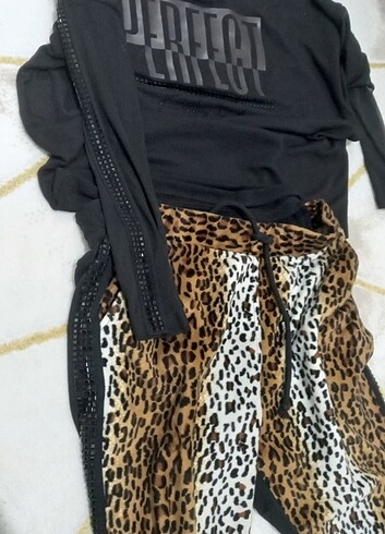 Leopar kayik yaka takım