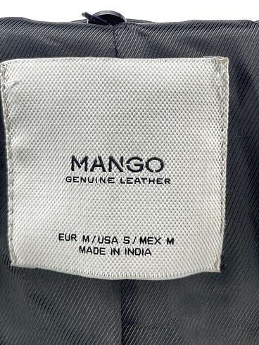 m Beden siyah Renk Mango Deri Ceket %70 İndirimli.