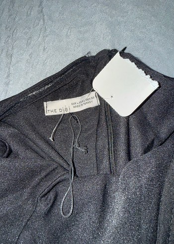 Siyah Askısız Mini Elbise - Görsel 3