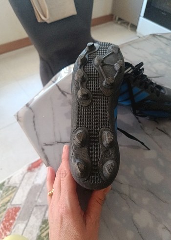 siyah Erkek Futbol Ayakkabısı yeni etiketi yok sadece - Görsel 5