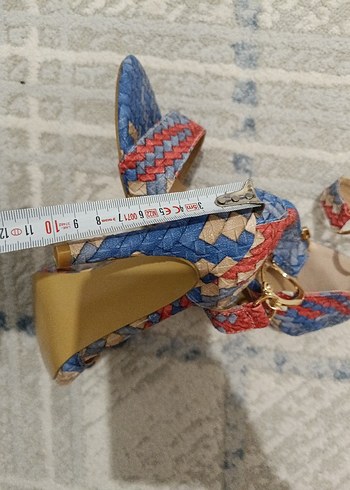 Bohem Yılan Desenli Kadın şık kaliteli Topuklu Sandalet - Görsel 8