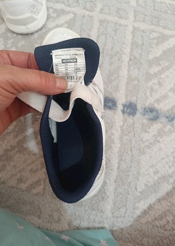 Beyaz Erkek Çocuk Cırt Cırtlı Spor Ayakkabı Decathlon marka - Görsel 7