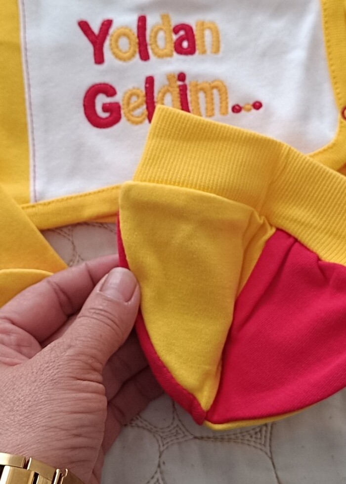 Sıfır etiketli Bebek zıbın Galatasaray takım - Görsel 5