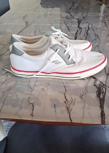 erkek Beyaz Gri Bağcıklı Spor Ayakkabı - Görsel 5