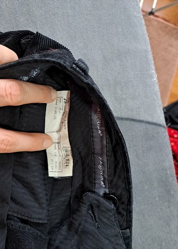 fabrika marka 48 beden siyah kadife pantolon - Görsel 2