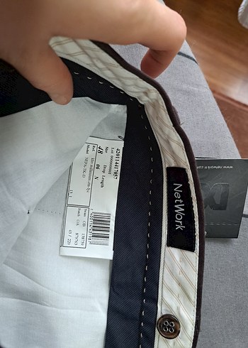 network 48 beden yeni etiketli kahverengi pantolon - Görsel 3