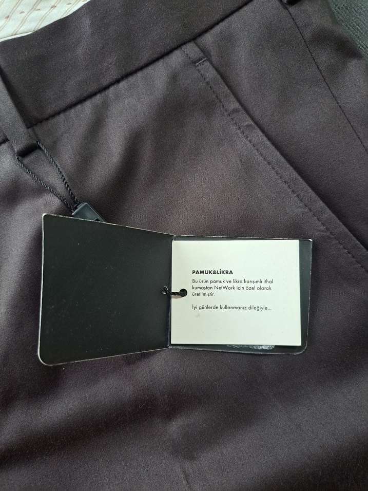 network 48 beden yeni etiketli kahverengi pantolon - Görsel 2