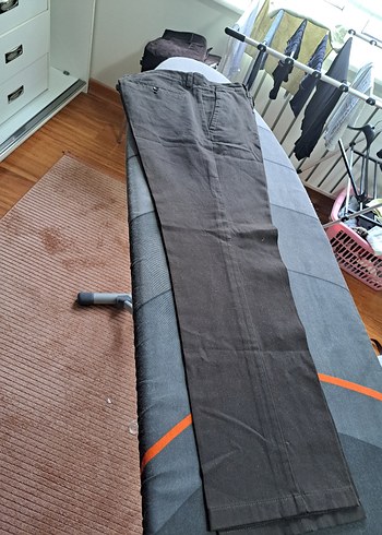 fabrika Kahverengi kadife Pantolon - Görsel 5