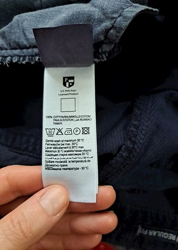 us polo assn lacivert kadife 34/32 - Görsel 6