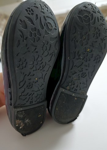 Kız Çocuk Siyah Rugan Fiyonk Detaylı Babet - Görsel 4