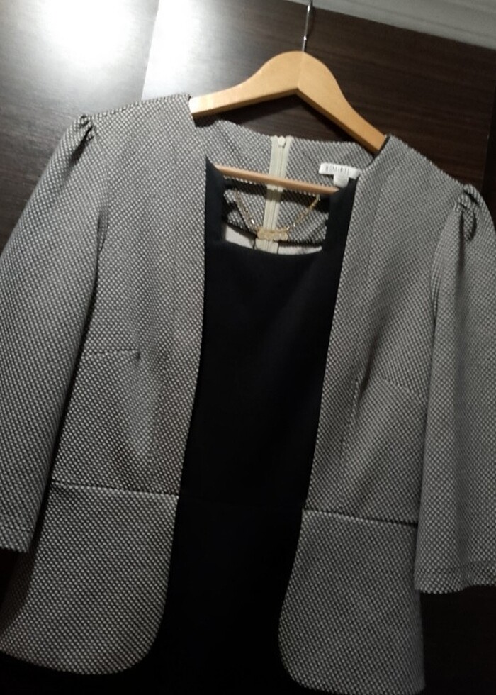 Ceketli elbise  - Görsel 2