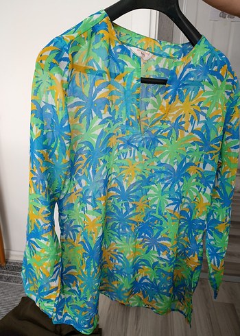 Şeffaf, Uzun Kollu, Renkli pareo - Görsel 3