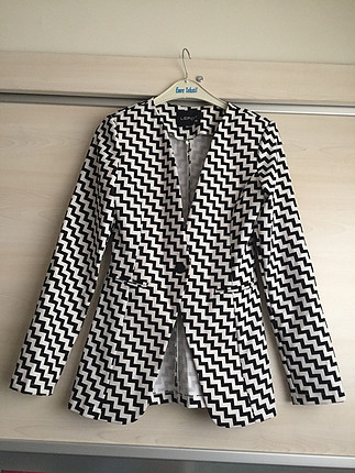 Zigzag desenli Ceket