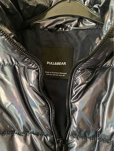 xs Beden Pull and Bear sıfır crop mont