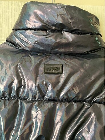 xs Beden çeşitli Renk Pull and Bear sıfır crop mont