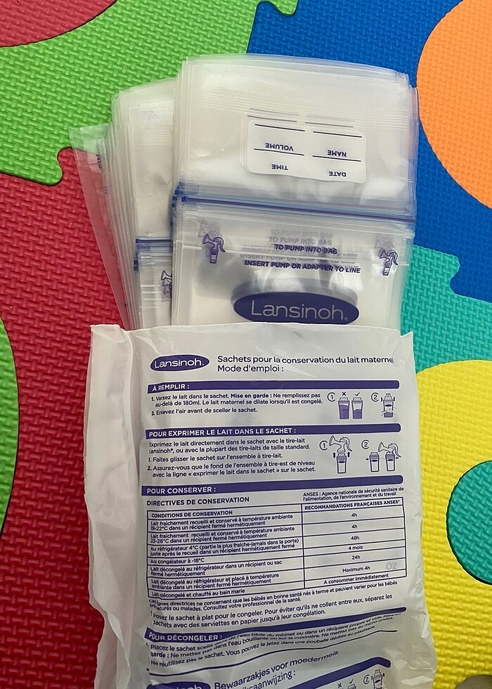 Lansinoh süt saklama poşeti - Görsel 3
