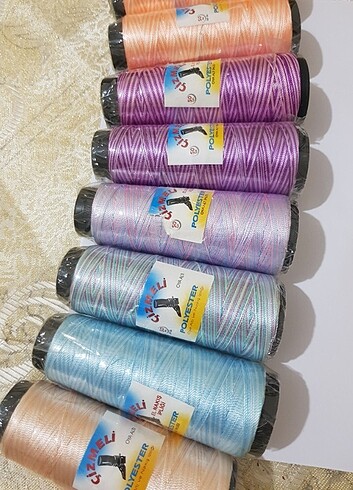 8 adet 50 gr çizmeli marka oya ipi