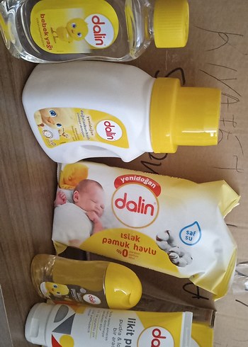  Beden Dalin Bebek Bakım Seti Sarı