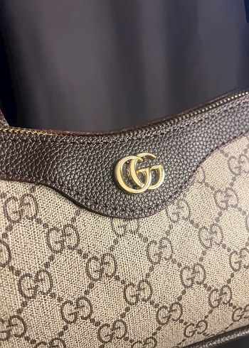 Beden Gucci Kahverengi Deri Kadın Omuz Çantası