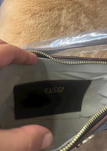 Gucci Gucci Kahverengi Deri Kadın Omuz Çantası
