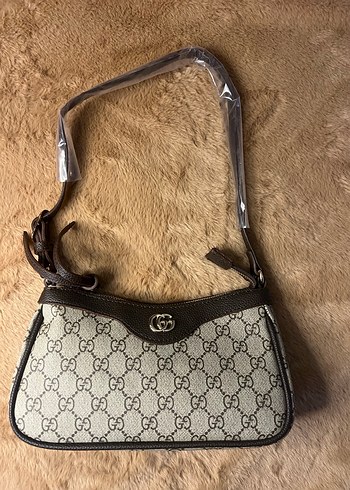 Beden kahverengi Renk Gucci Kahverengi Deri Kadın Omuz Çantası