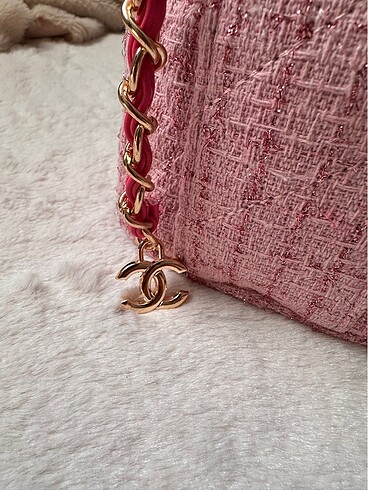 Beden Chanel Hasır Pembe