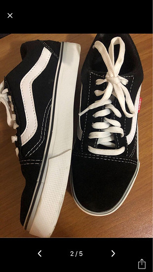 Vans vans ayakkabı tam olarak 3 kere giyildi 