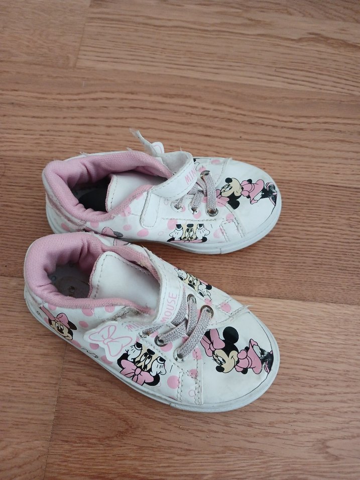 Beyaz Minnie Mouse Kız Çocuk Spor Ayakkabı - Görsel 4