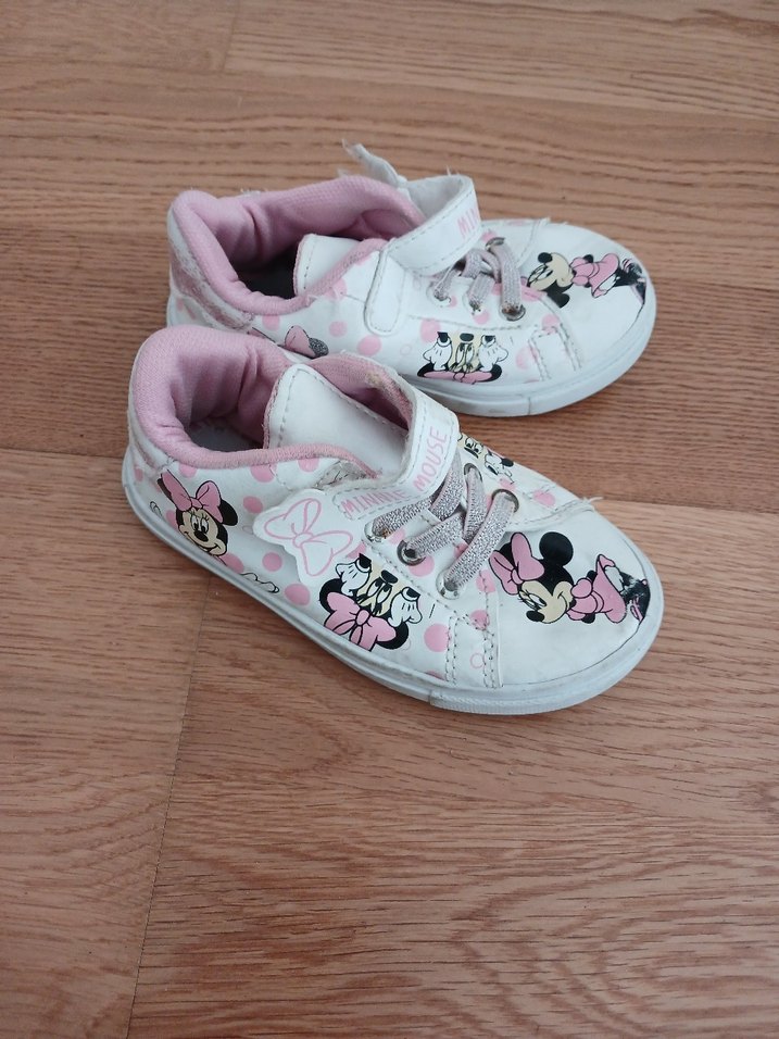 Beyaz Minnie Mouse Kız Çocuk Spor Ayakkabı - Görsel 3