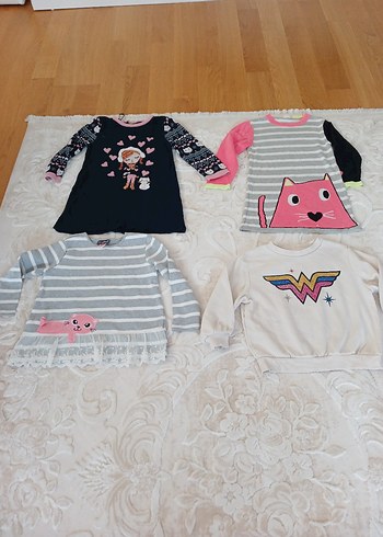 Kız Çocuk Desenli Uzun Kollu triko - Görsel 7