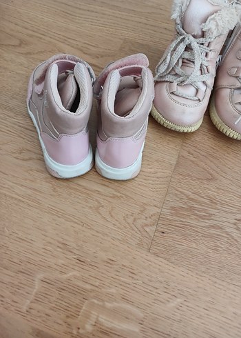 23 Beden Kürklü Pembe Kız Çocuk Botları