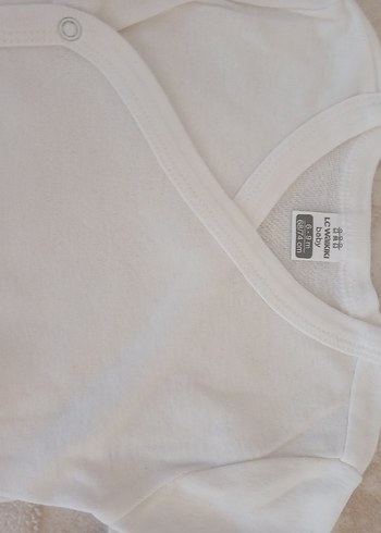 Beyaz Uzun Kollu Bebek Body V Yakalı - Görsel 12