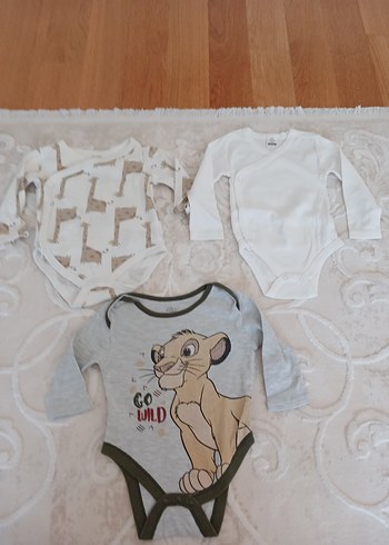 Beyaz Uzun Kollu Bebek Body V Yakalı - Görsel 8