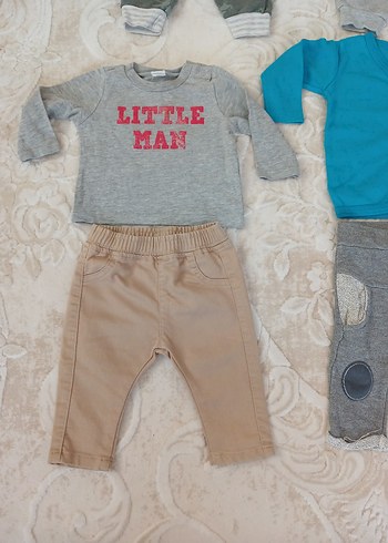 Renkli Baskılı Pamuklu Bebek Takımı - Görsel 12