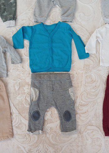 Renkli Baskılı Pamuklu Bebek Takımı - Görsel 9